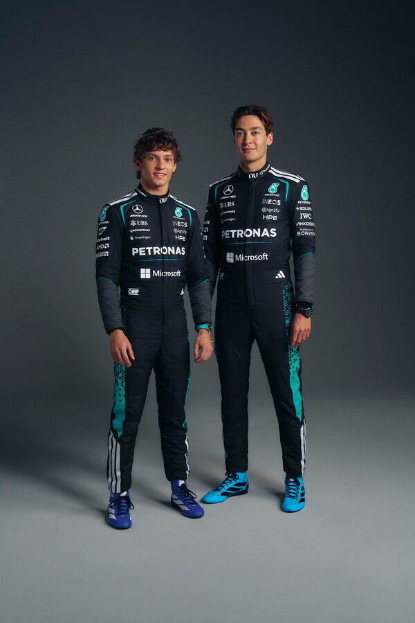 안드레아 키미 안토넬리(왼쪽)와 조지 러셀. 사진=메르세데스 F1