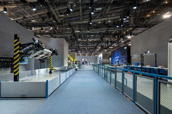 CES 2026 현대차그룹 전시관 전경.