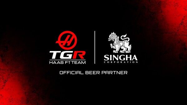 TGR 하스 F1 팀이 태국 대표 음료 브랜드 ‘싱하’와 공식 맥주 파트너십을 체결했다.. 사진=하스 F1