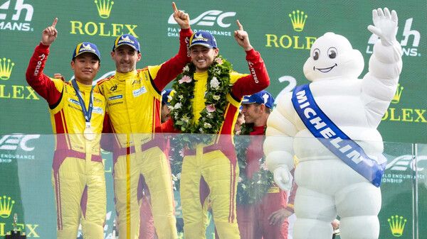 AF 코르세는 #83호차 페라리 499P 하이퍼카의 드라이버로 로버트 쿠비차(가운데), 필 핸슨(오른쪽), 예 이페이(Yifei Ye)가 올 시즌에도 호흡을 맞춘다고 공식 발표했다. 사진=FIA WEC