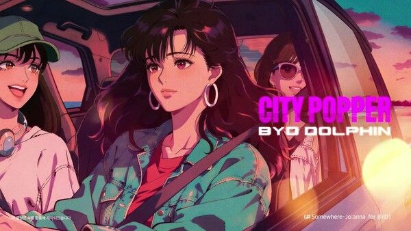 BYD코리아가 소형 전기 해치백 ‘BYD 돌핀’ 출시를 맞아 시티팝 감성을 활용한 디지털 필름 캠페인을 공개했다.