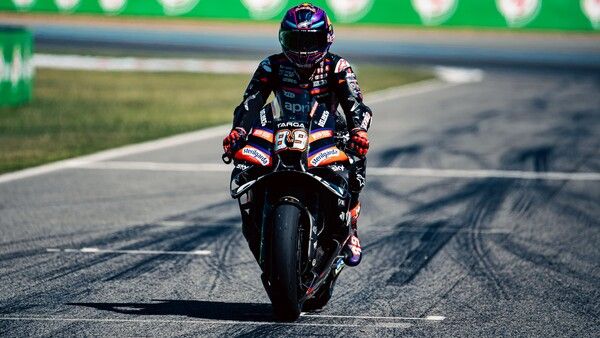 2026 모토GP 개막전 태국 GP에서 우승한 마르코 베제치. 사진=아프릴리아