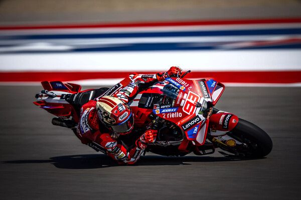 마르크 마르케즈가 2026 모토GP 제3전 미국 GP 프랙티스 세션에서 톱 타임을 기록했다. 사진=두카티