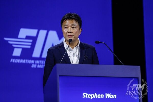 한국 모터사이클 스포츠 연맹(FOMS) 원성역 이사장. 사진=FIM