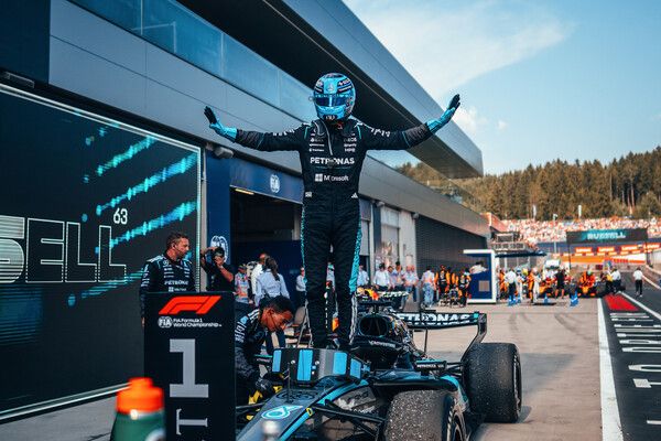 조지 러셀이 2026 F1 제8전 오스트리아 그랑프리에서 폴투윈을 거뒀다. 사진=메르세데스