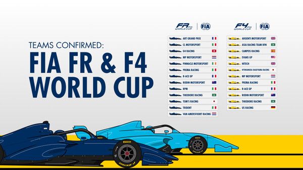2026 FIA 포뮬러 리저널 월드컵과 FIA F4 월드컵에 나설 팀과 출전 규모가 확정됐다.&nbsp;&nbsp;사진=FIA