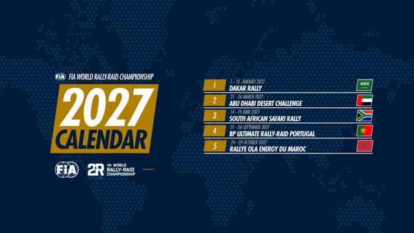 2027 FIA 월드 랠리레이드 챔피언십 5라운드 일정. 제공=FIA