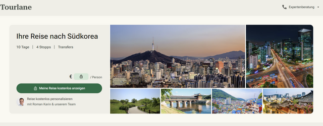 투어레인 AI가 추천한 한국 여행 계획 중 일부. (사진=투어레인)