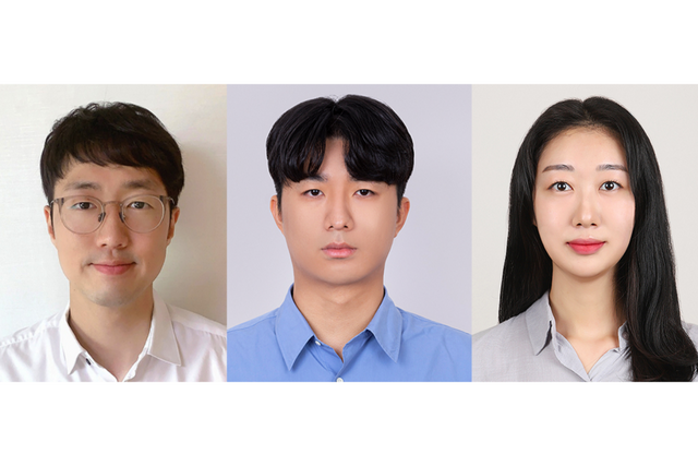 왼쪽부터 에너지융합대학원 김윤수 교수, 김준혁 학생, 황진솔 학생. (사진=GIST)