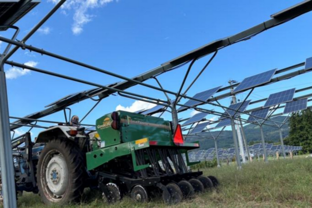 후쿠시마 지역에 설치된 모든솔라의 영농형 태양광 SSP 시스템. (사진=모든솔라)