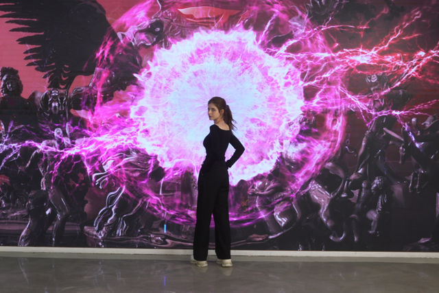 2024 리그 오브 레전드 월드 챔피언십 우승 기념 ‘Legend Moments’ 포토존. (사진=커즈)