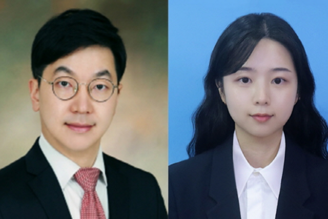 왼쪽부터 서울대 전기정보공학부 곽정훈 교수(교신저자), 정지현 박사과정생(공동 제1저자). (사진=서울대 공과대학)