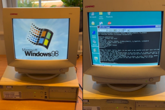 컴퓨터 구매부터 AI 모델 구동까지의 과정을 담은 영상 갈무리. (사진=EXO Labs)