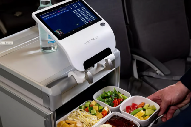에어버스가 도입한 푸드 스캐너. (사진=에어버스)