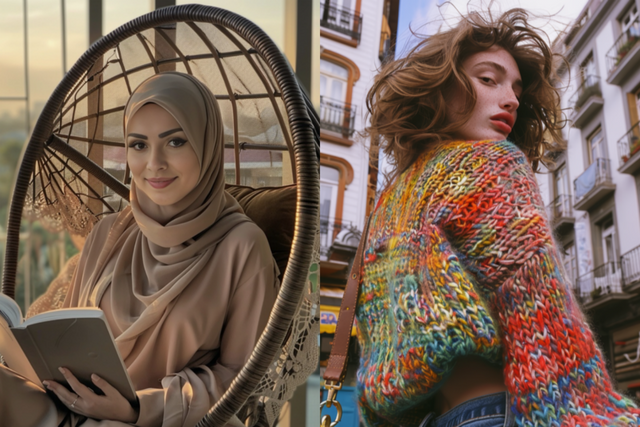 켄자 레일리(왼쪽)과 올리비아C. (사진=kenza.layli,&nbsp;