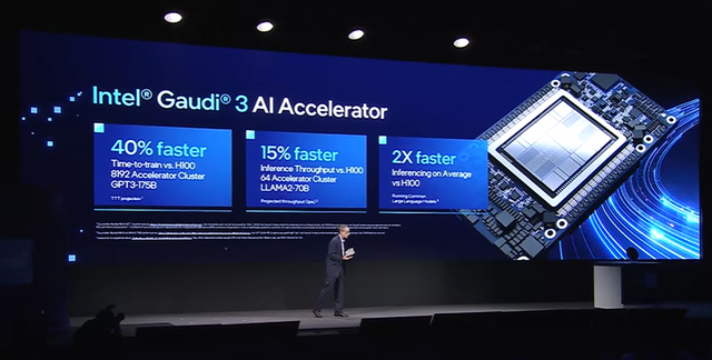 팻 겔싱어 인텔 CEO가 4일 신제품을 발표하고 있는 모습. (사진=Intel Newsroom)