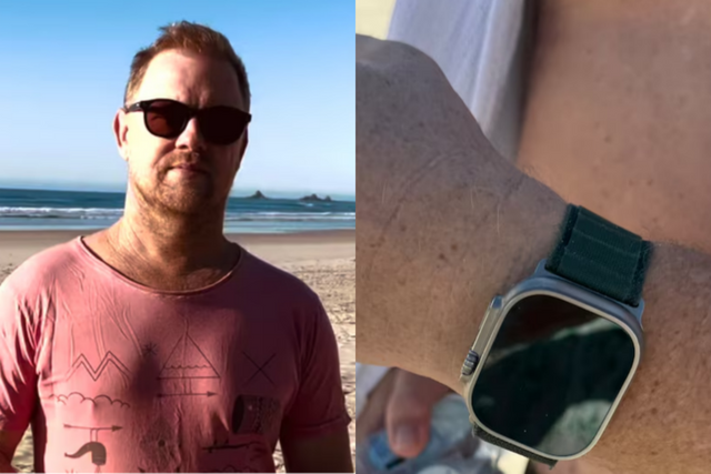 바다에 표류하다 구조된 릭 시어먼. (사진=Surf Life Saving Far NSW)