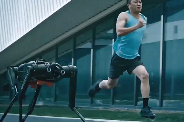 중국 로봇 스타트업 미러 미가 개발한 4족 보행로봇. (사진=Sentivium)