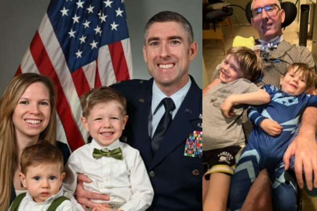 토마스 브리팅엄 중령과 그의 가족들. (사진=일레븐랩스)