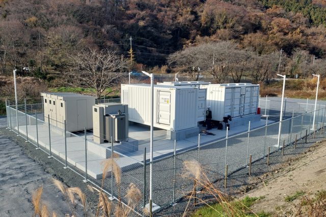 일본 사이타마현 히키군 ESS 발전소에 설치된 LS일렉트릭의 ESS. (사진=LS일렉트릭)