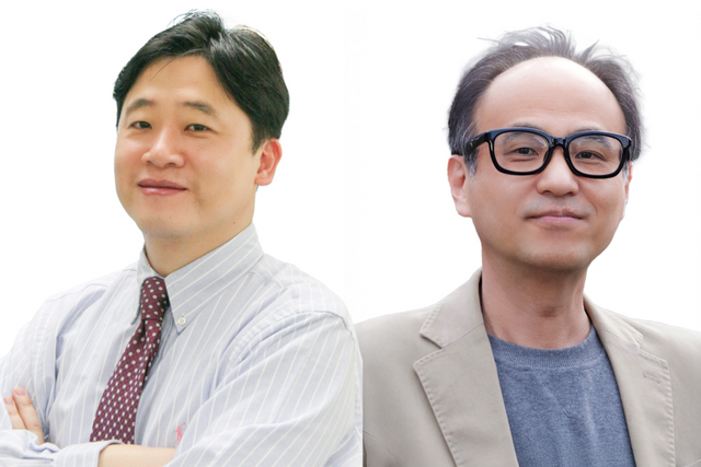 왼쪽부터 GIST 환경·에너지공학과 故 김경웅 교수와 UNIST 지구환경도시건설공학과 조재원 교수. (사진=지스트)