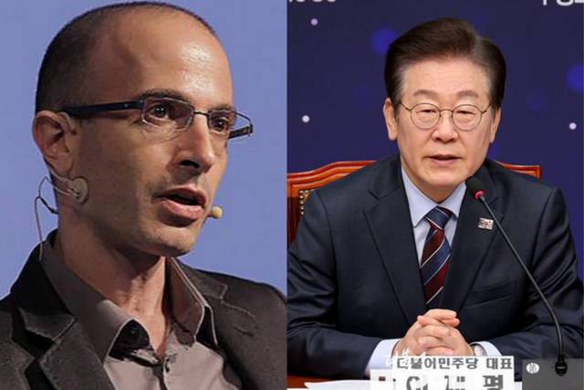 유발 하라리와 이재명 대표. (사진=AI포스트 DB)