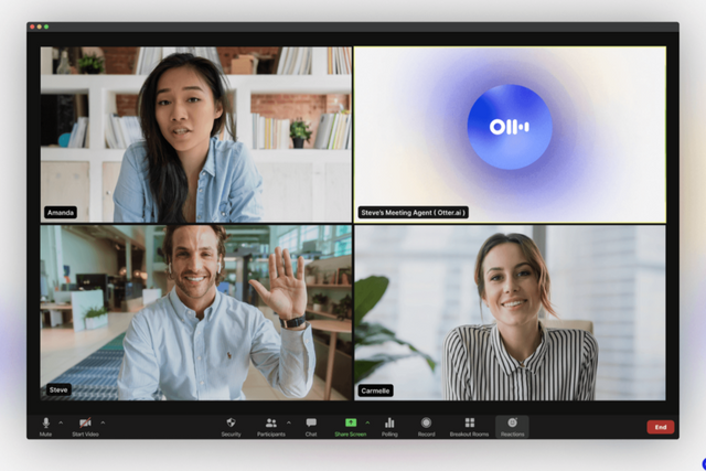오터 미팅 에이전트가 회의에 참석한 모습. (사진=오터)