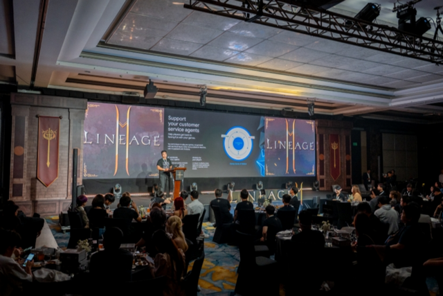 리니지2M 동남아 론칭 기념 쇼케이스 현장. (사진=구글 클라우드)