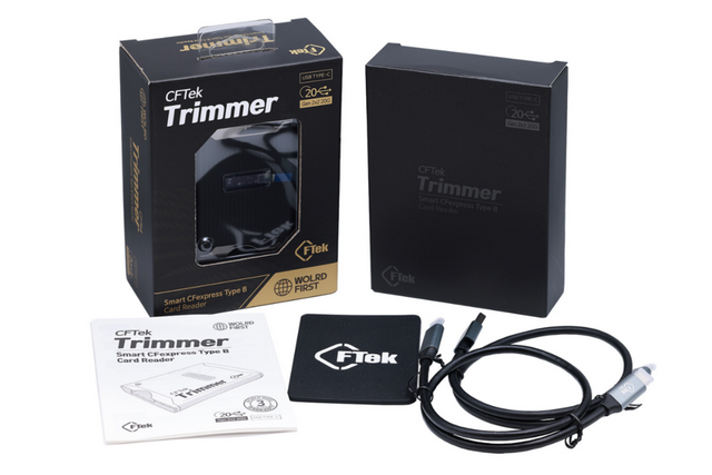 Smart CFexpress Type B 메모리 카드 리더기 CFTek Trimmer 구성. (사진=씨에프텍)