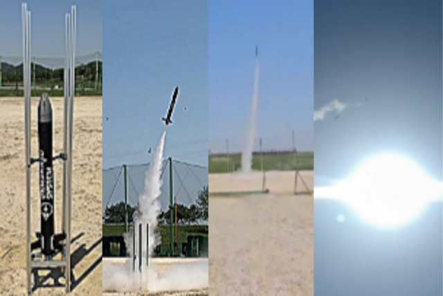 실외 로켓 발사 실험. (사진=언맨드시스템)