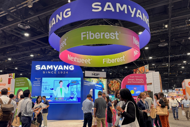 IFT 2025에 참가한 삼양사 홍보 부스. (사진=삼양사)