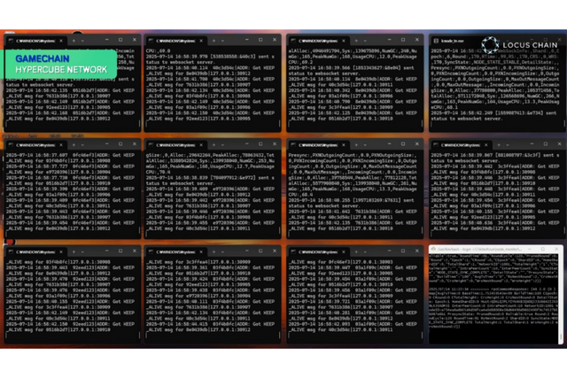 로커스 게임체인 구동중인 로커스체인 노드. (사진=로커스 게임체인)
