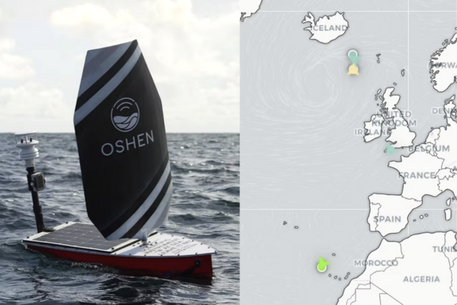 영국 스타트업 '오션(Oshen)'이 개발한 소형 자율 해양 로봇 C-Star. 허리케인 속에서도 생존하며 실시간 데이터를 전송하는 기술력을 선보였다. (사진=오션)