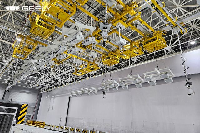 지리자동차 안전시험센터에 적용된 비솔의 고속 촬영용 조명 시스템. (사진=비솔)