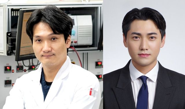 왼쪽부터 신소재공학과 엄광섭 교수, 이창현 박사과정생. (사진=지스트)