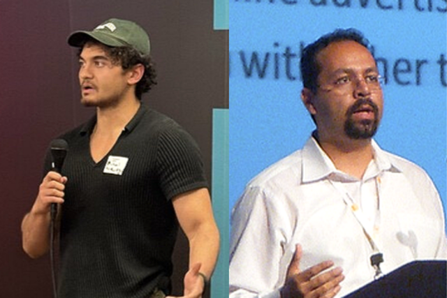 나인닷AI를 설립한 아버지 에마드 파누스(CTO)와 아들 마이클 파누스(CEO). (사진=링크드인)