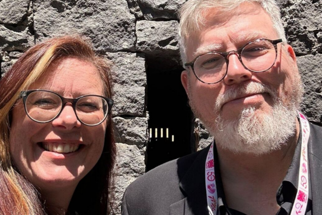 영국작가협회 회장인 안나 갠리와 국제작가협회(IAF) 회장이자 캐나다 작가연맹 CEO인 존 데겐. (사진=영국작가협회)