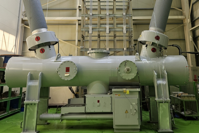 효성중공업이 개발한 세계 최대 용량 800kV 7000A GCB. (사진=효성중공업)