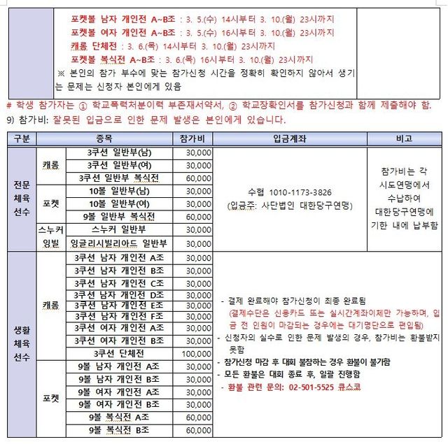 제13회 국토정중앙배 2025 전국당구대회