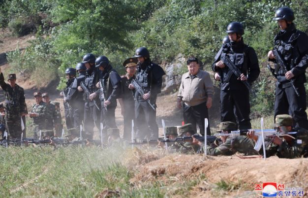 김정은이 자주 시찰하는 폭풍군단. 출처=국정원 홈페이지 캡처