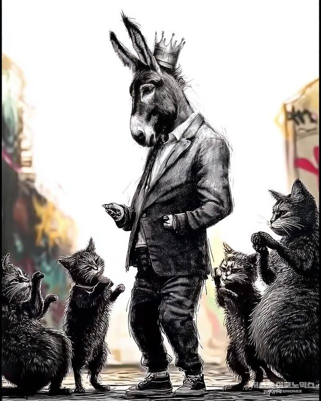 패러디 삽화=최로엡 화백