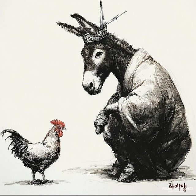 패러디 삽화=최로엡 화백