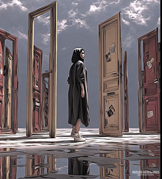 패러디 삽화=최로엡 화백