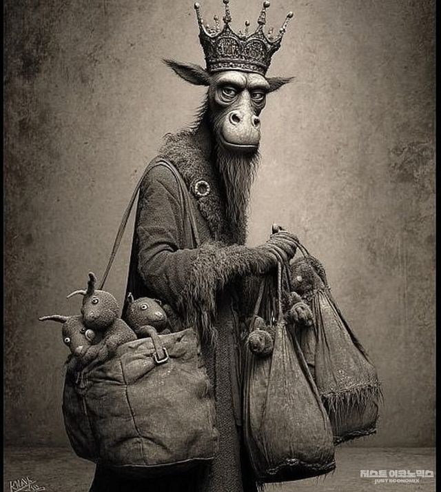 패러디 삽화=최로엡 AI화백