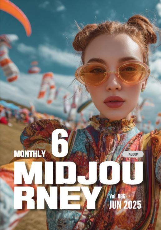 월간 미드저니 6월호 표지 모습