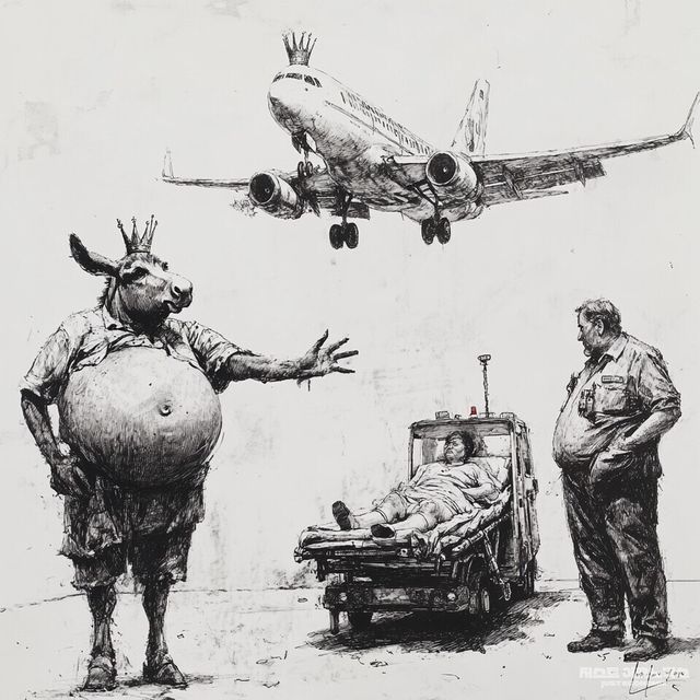 패러디 삽화=최로엡 화백