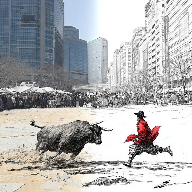 패러디 삽화=최로엡 화백