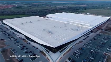 스페이스X가 플로리다에 건설 중인 스타십 발사체 공장인 Giga Bay