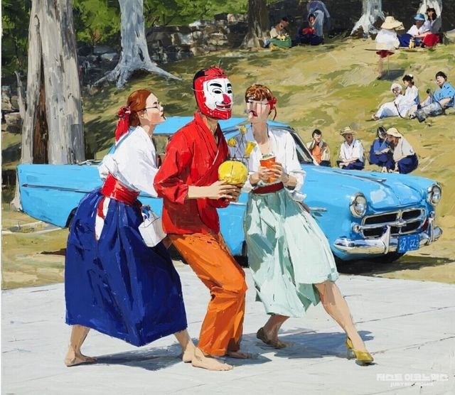 패러디 삽화=최로엡 화백