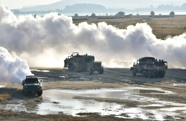 육군 제17보병사단이 인천에서 훈련 중인 모습으로 기사 본문과 구체적인 관련 없음. 17사단 제공